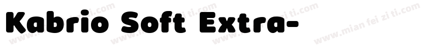 Kabrio Soft Extra字体转换